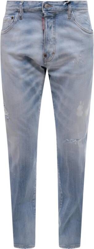 Dsquared2 Vintage Wash Slim-fit Jeans Blauw Heren