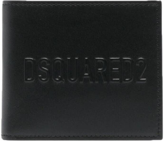 Dsquared2 Dubbele Portemonnee met Kaartsleuven Black Heren