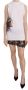 Dsquared2 White Printed Crew Neck Sleeveless Bodycon Mini Dress Wit Dames - Thumbnail 1