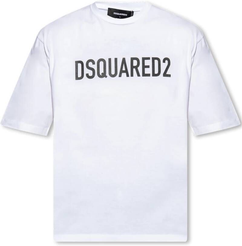 Dsquared2 Wijdvallend T-Shirt White Heren