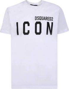 Dsquared2 Wit Icon T-Shirt voor Heren Wit Heren
