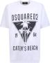 Dsquared2 Wit Ronde Hals Logo Print T-Shirt White Heren - Thumbnail 1
