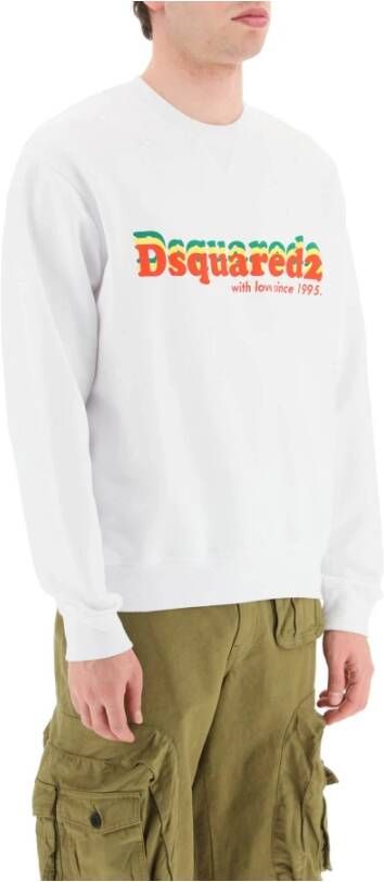 Dsquared2 'With Love Since 1995' Sweatshirt White Heren