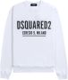 Dsquared2 Witte Ceresio 9 Cool Sweater met Zwart Logo White Heren - Thumbnail 3