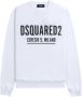 Dsquared2 Witte Ceresio 9 Cool Sweater met Zwart Logo White Heren - Thumbnail 1