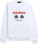 Dsquared2 Witte Space Invaders Arcade Twins Sweater White Heren - Thumbnail 1