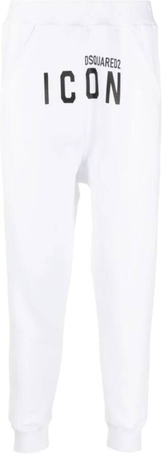 Dsquared2 Witte Icon Logo Joggers Wit Heren