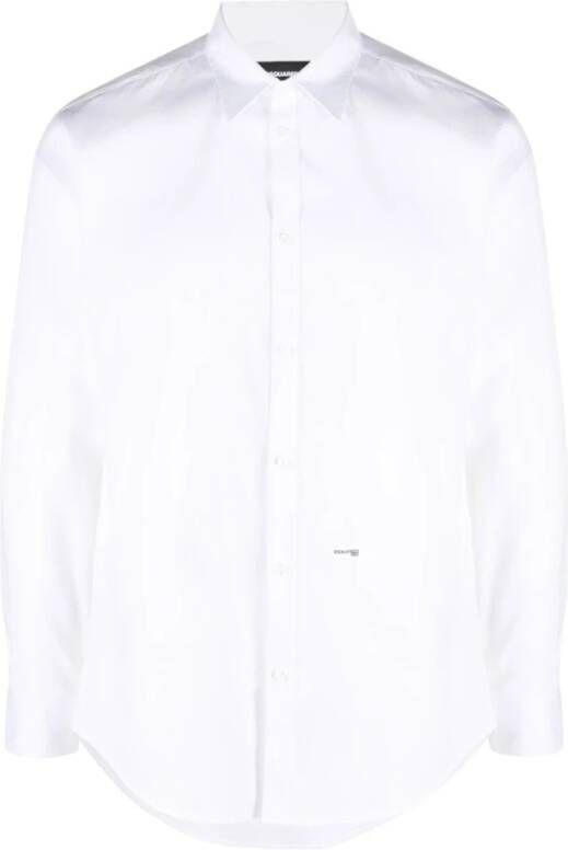 Dsquared2 Stijlvolle Overhemden voor Mannen en Vrouwen White Heren