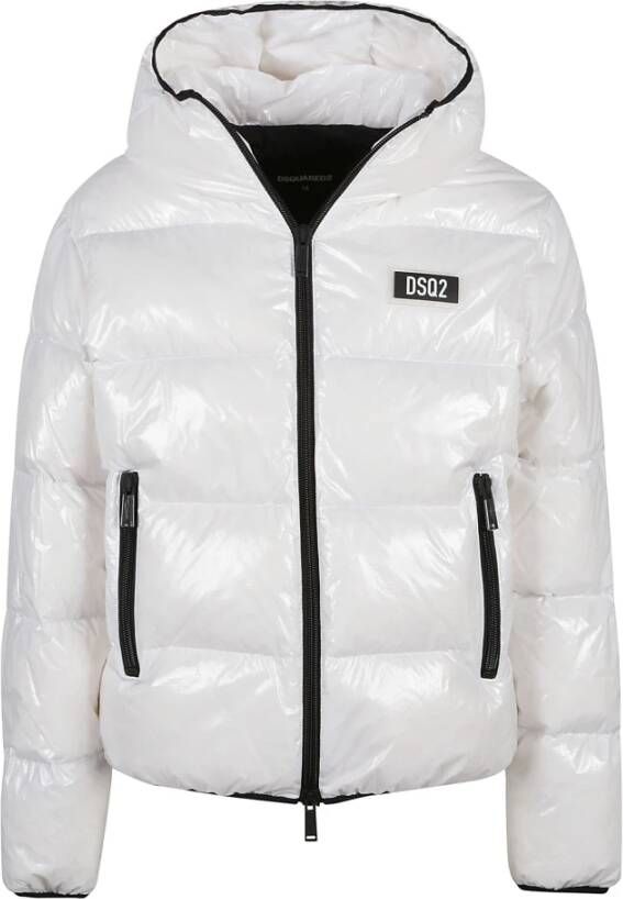 Dsquared2 Witte Puff Jas voor Heren White Heren