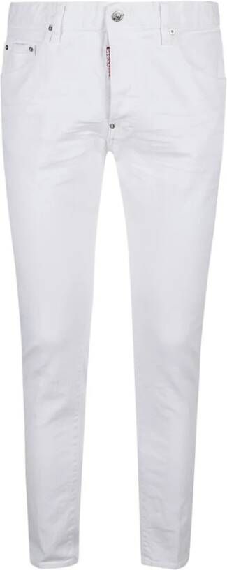 Dsquared2 Skater Witte Jeans Upgrade Jouw Denim Collectie White Heren