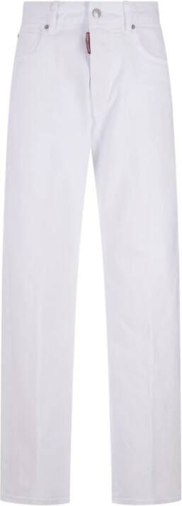Dsquared2 Witte straight-leg jeans Wit Dames