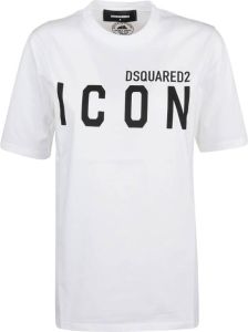 Dsquared2 Witte T-Shirt voor Heren Wit Dames