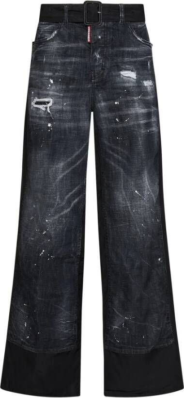 Dsquared2 Women Clothing Jeans Black Ss23 Zwart Dames