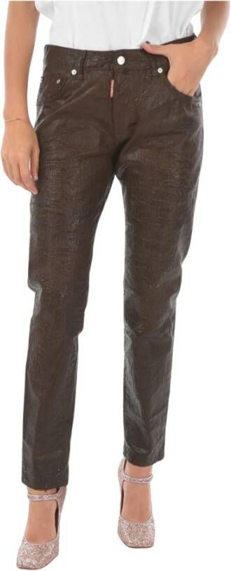 Dsquared2 Women's Five Pocket Trousers Bruin Dames