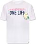 Dsquared2 One Life One Planet Smiley T-Shirt met Print White Dames - Thumbnail 3