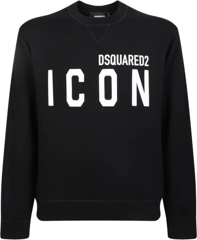 Dsquared2 Zwart Iconisch Logo Sweatshirt Black Heren
