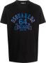 Dsquared2 Zwarte Katoenen T-shirt met Logo Print Black Heren - Thumbnail 1