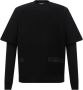 Dsquared2 Zwart Logo Sweatshirt Lange Mouw 100% Katoen Zwart Heren - Thumbnail 1