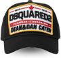 Dsquared2 Zwarte Patch Cap Regular Fit 100% Katoen Black Heren - Thumbnail 3