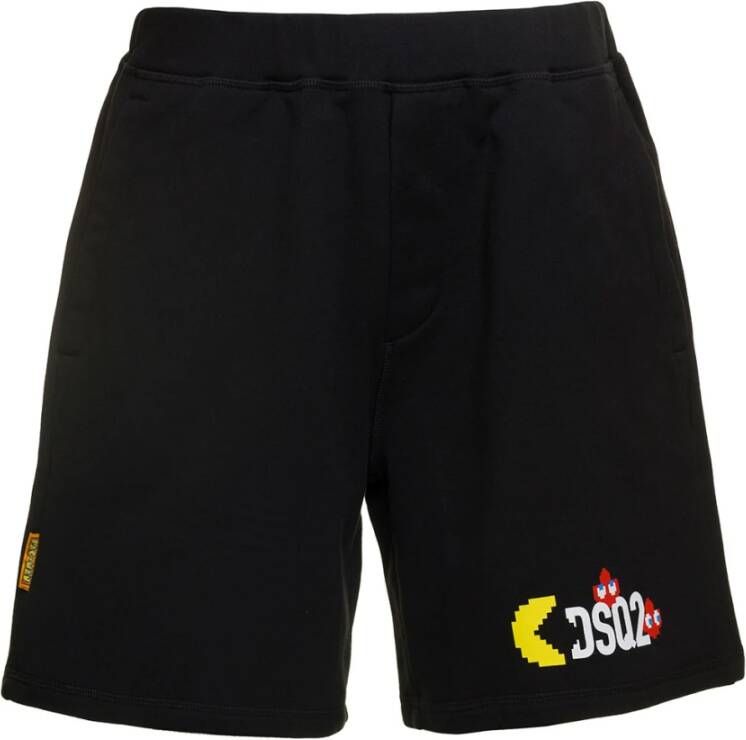 Dsquared2 Zwarte casual shorts voor heren Zwart Heren
