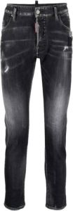 Dsquared2 Zwarte en grijze Skater Jeans met 5 zakken Zwart Heren