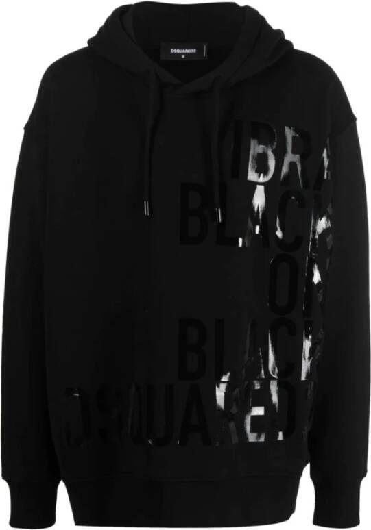 Dsquared2 Zwarte hoodie Zwart Heren