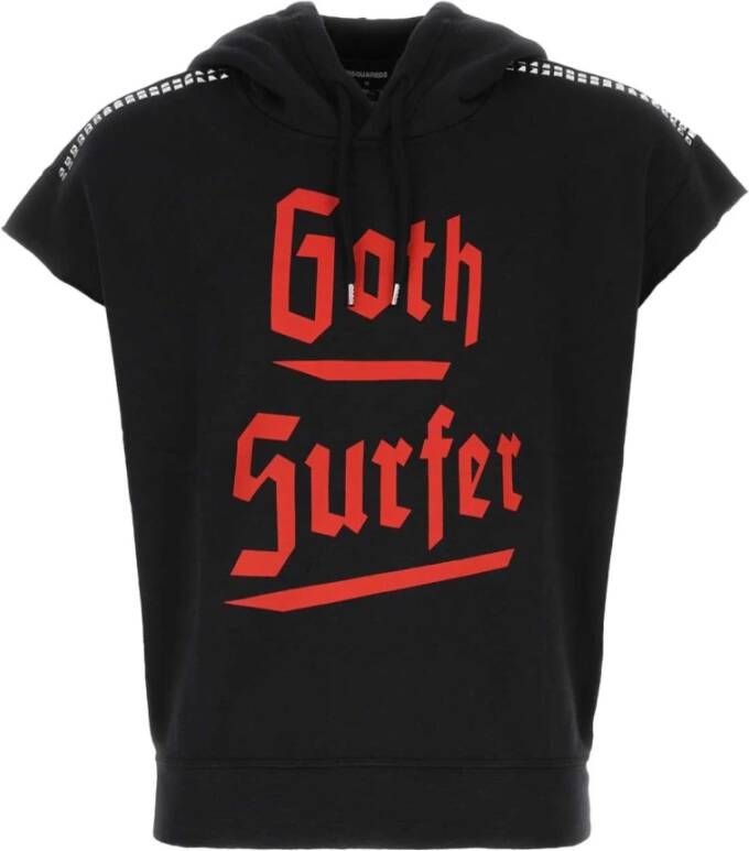 Dsquared2 Goth Surfer Mouwloze Sweatshirt Black Heren