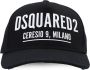 Dsquared2 Zwarte Katoenen Baseballpet met Logo Print Black Heren - Thumbnail 1