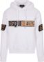 Dsquared2 Zwarte katoenen hoodie met contrasterend borduurwerk White Heren - Thumbnail 1