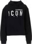 Dsquared2 Zwarte katoenen sweatshirt Klassieke stijl Zwart Dames - Thumbnail 1