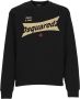 Dsquared2 Zwarte Katoenen Sweatshirt met Contrasterende Logo Print Zwart Heren - Thumbnail 1