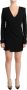 Dsquared2 Zwarte Lange Mouwen Diepe V-hals Mini Sheath Jurk Black Dames - Thumbnail 1