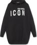 Dsquared2 Zwarte Oversized Hoodie Zwart Dames - Thumbnail 1