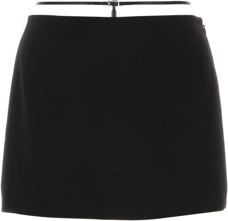Dsquared2 Zwarte polyester minirok Trendy model Zwart Dames