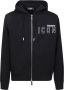 Dsquared2 Zwarte rits hoodie voor heren Zwart Heren - Thumbnail 1