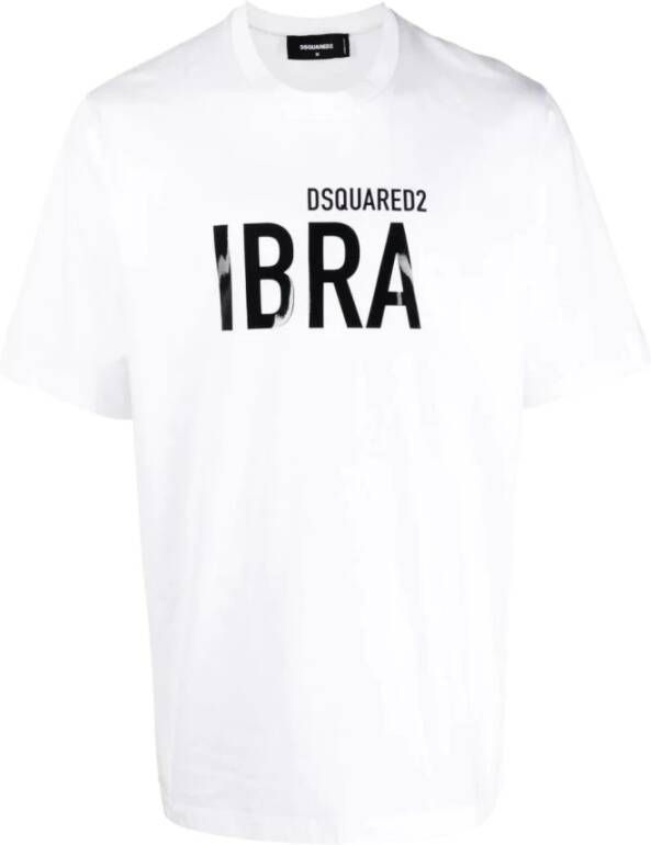 Dsquared2 Zwarte Slch Tee Stijlvol T-shirt voor Moderne Mannen White Heren