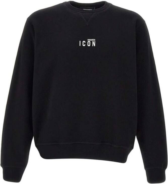 Dsquared2 Zwarte Sweatshirt Katoen Model S80Gu0011 Black Heren