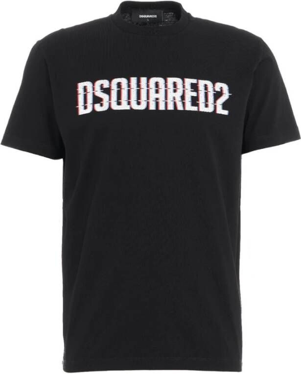 Dsquared2 Zwarte T-shirt voor heren Upgrade je stijl Zwart Heren