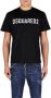 Dsquared2 Opvallend Logo T-shirt Minimalistisch Ontwerp Black Heren - Thumbnail 1