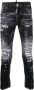 Dsquared2 Zwarte Versleten Slim Fit Jeans Zwart Heren - Thumbnail 3
