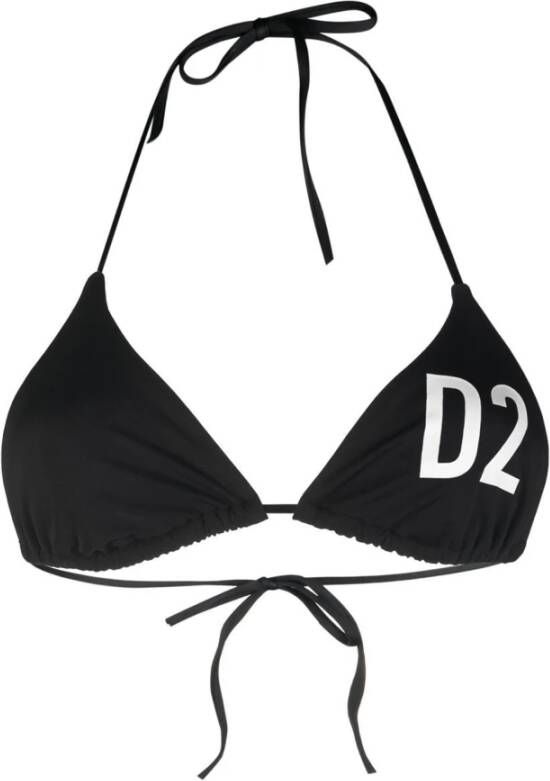 Dsquared2 Zwarte Zee Bikini Collectie Zwart Dames