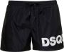 Dsquared2 Zwarte Sea Clothing Shorts met Merk Lettering Black Heren - Thumbnail 1