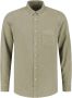 DSTREZZED Heren Overhemden Shirt Button Down Tencel Groen - Thumbnail 2