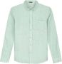 Dstrezzed Linnen Melange Casual Shirt Mint Green Heren - Thumbnail 2