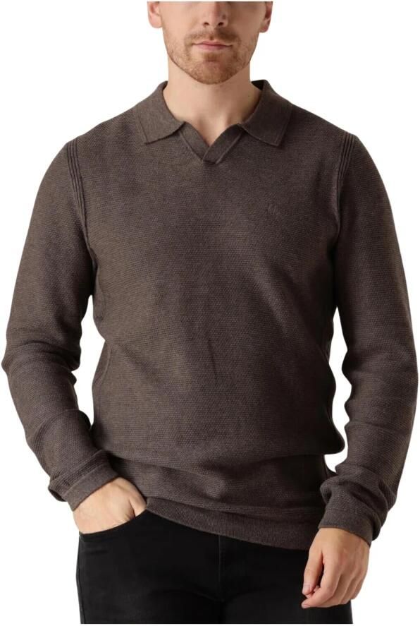 DSTREZZED Heren Truien & Vesten Mercury Polo Bruin - Foto 3