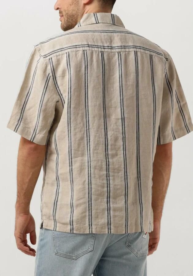 Dstrezzed Casual Gestreept Overhemd in Beige Heren - Foto 2