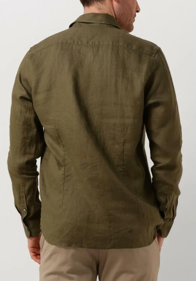 Dstrezzed Groen Linnen Casual Overhemd Green Heren - Foto 2