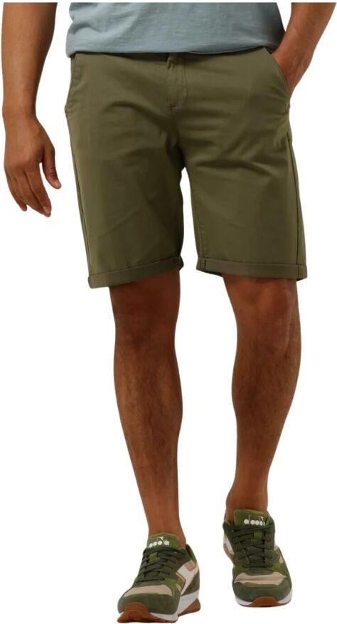 DSTREZZED Heren Broeken Charlie Shorts Peach Satin Groen - Foto 4