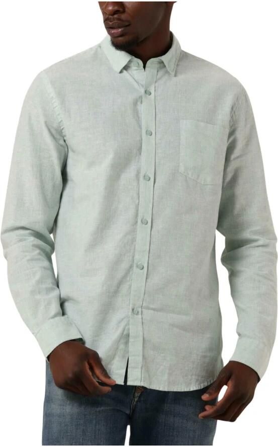 Dstrezzed Linnen Melange Casual Shirt Mint Green Heren - Foto 3