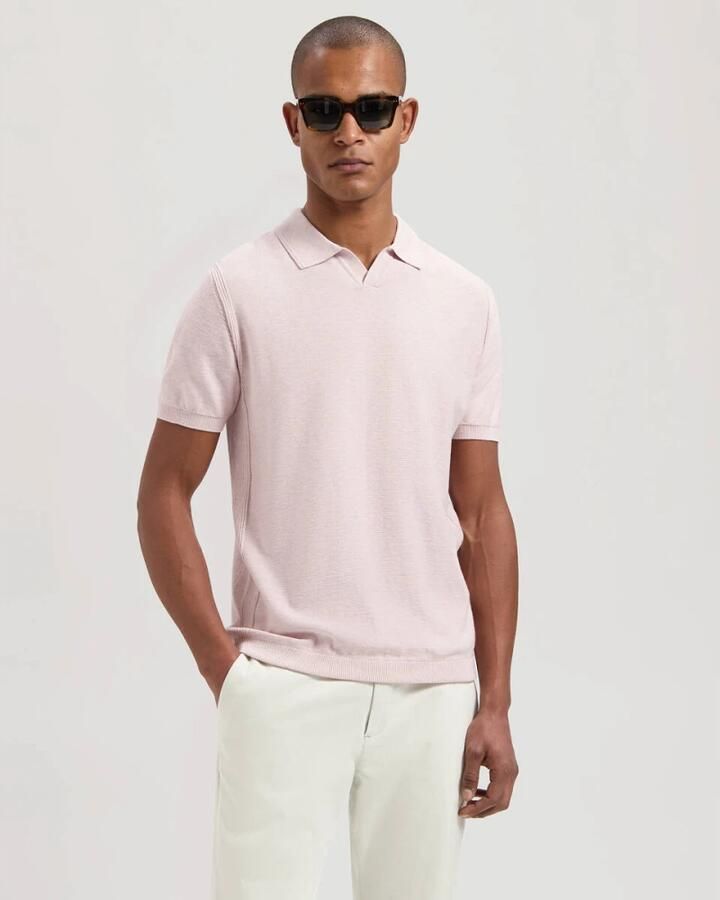 Dstrezzed Mercury Short Sleeve Polo Pullover Purple Heren